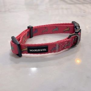 Wookles Phish Antelope Dog Collar Size S Hot Pink